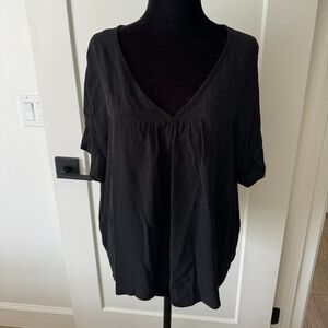 Madewell Short-Sleeved Blouse w/ Keyhole Detail - XS, Great Condition